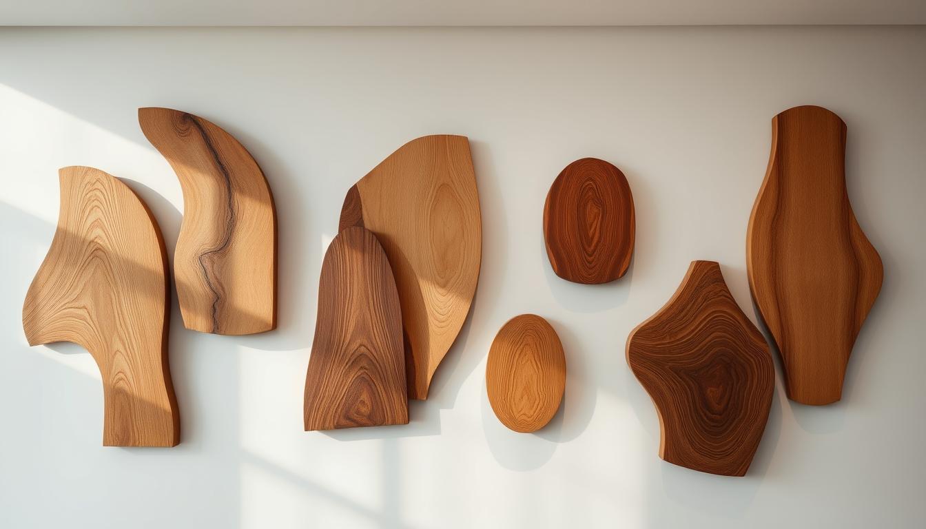 Wood wall sculptures